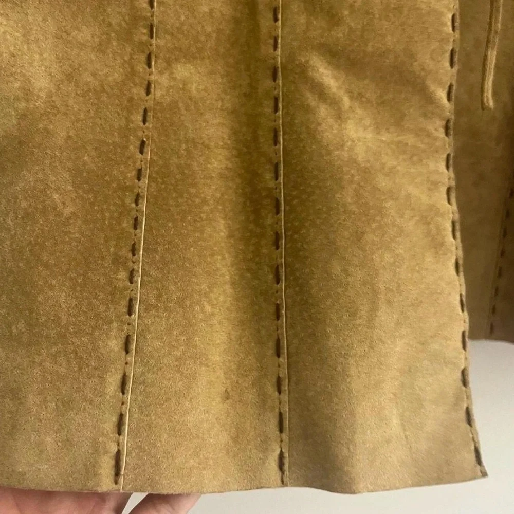 Vintage Y2K 100% Leather Coat - Picture 6 of 9